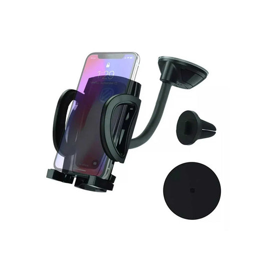 Scosche 4 In 1 Phone Mount kit - Phone Holder  For  Window and Dash - Black