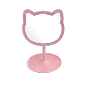 مرآة مكياج مسطحة قابلة للتعديل مع إضاءة LED