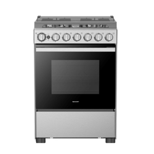 Sharp Gas Cooker 60x60cm 4 Burners - Stainless Steel
