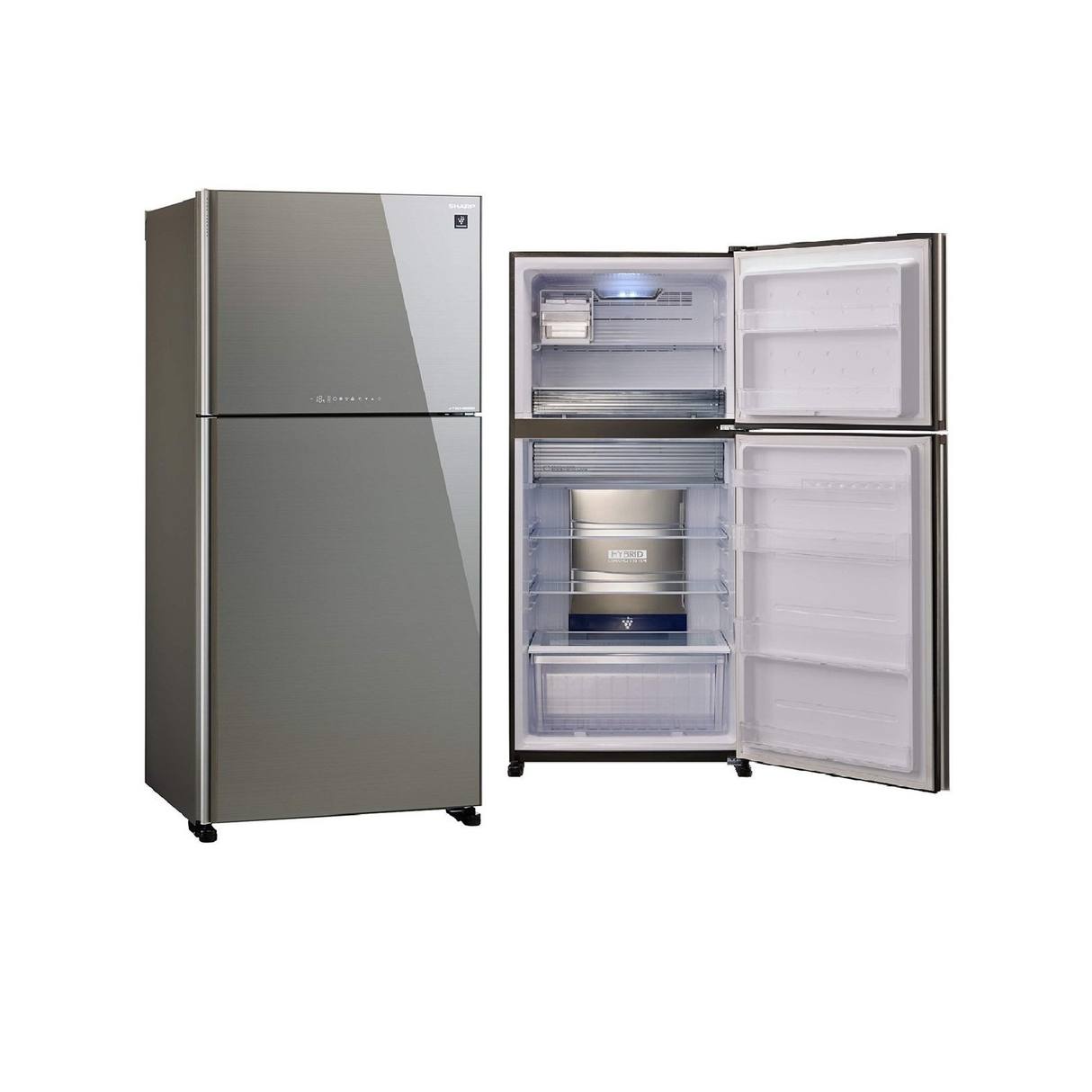 Sharp Top Mount 820L 28.9CFT Refrigerator - Silver - Zayoom
