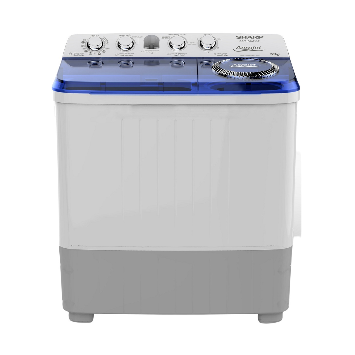 Sharp Twin Tub Washer 10kg Dryer 6.5kg - White
