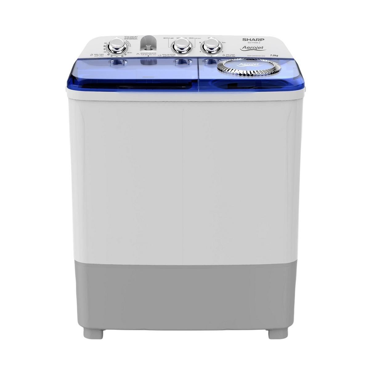 Sharp Twin Tub Washer 7kg Dryer 5kg - White