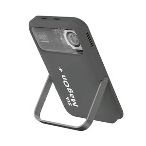 SIA Magnetic Power Bank With Built In Rgb Cooling Fan PD 20W - Wireless Charging 15W - 10000mAh - Gray