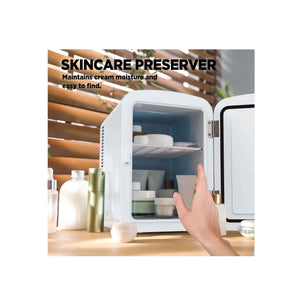Silonn Cooler and Warmer Compact Mini Fridge 4L - White - Zayoom