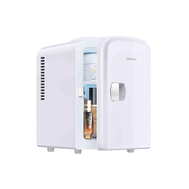 Silonn Cooler and Warmer Compact Mini Fridge 4L - White - Zayoom