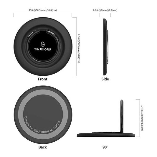 Sinjimoru M-Ringo Magnetic Phone Ring Holder for Apple MagSafe Case