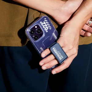 سكينارما كفر تايهي سورا لهاتف ايفون 14 بلس مع حامل قابل للتمديد – أزرق