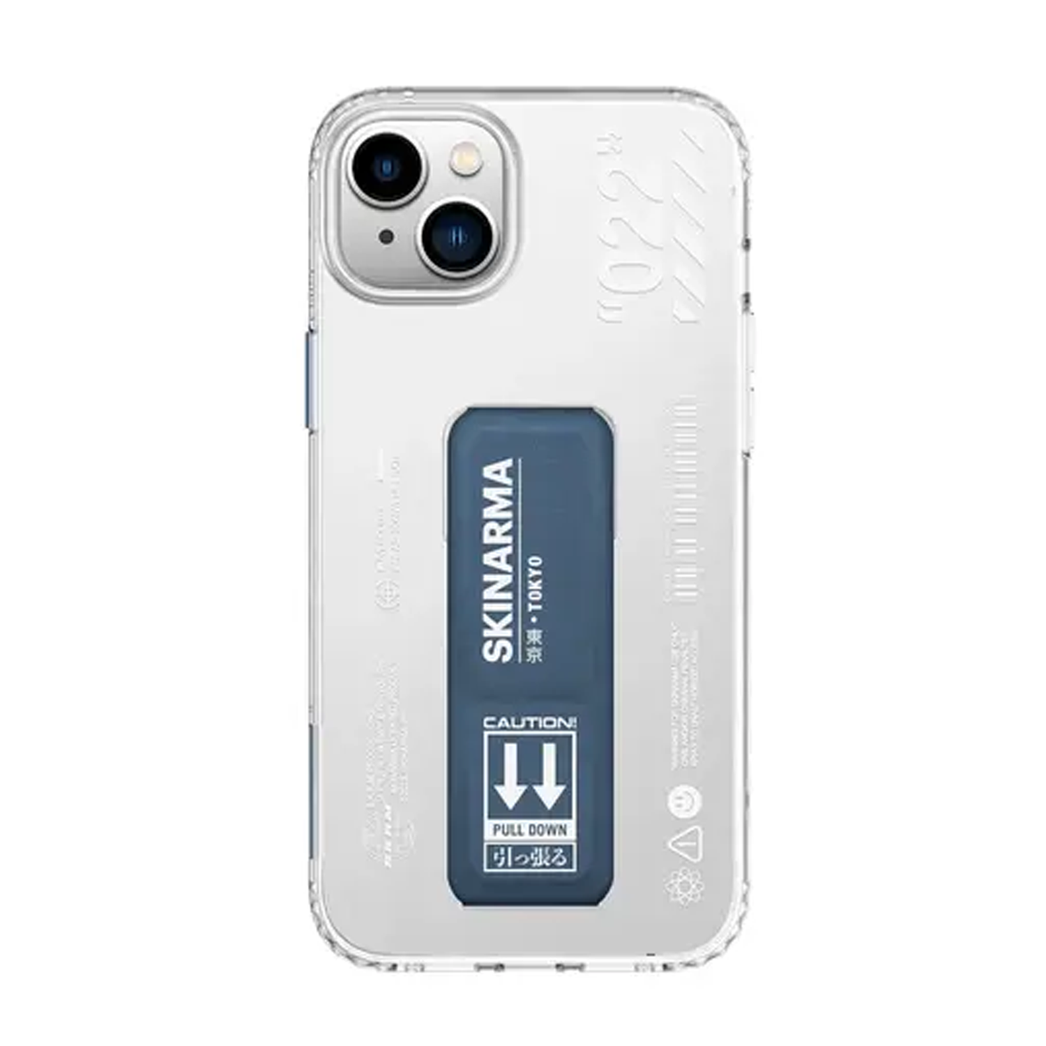 سكينارما كفر تايهي سورا لهاتف ايفون 14 بلس مع حامل قابل للتمديد – أزرق