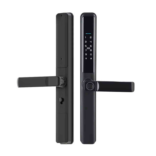 Smart Lock Intelligent Aluminum Door Tuya Black Expert-Verified Quality Zayoom Guaranteed