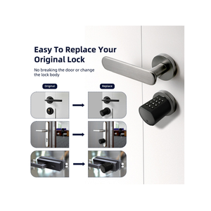 قفل أسطواني سمارت للأبواب الخشبية – 5 طرق فتح سمارت 