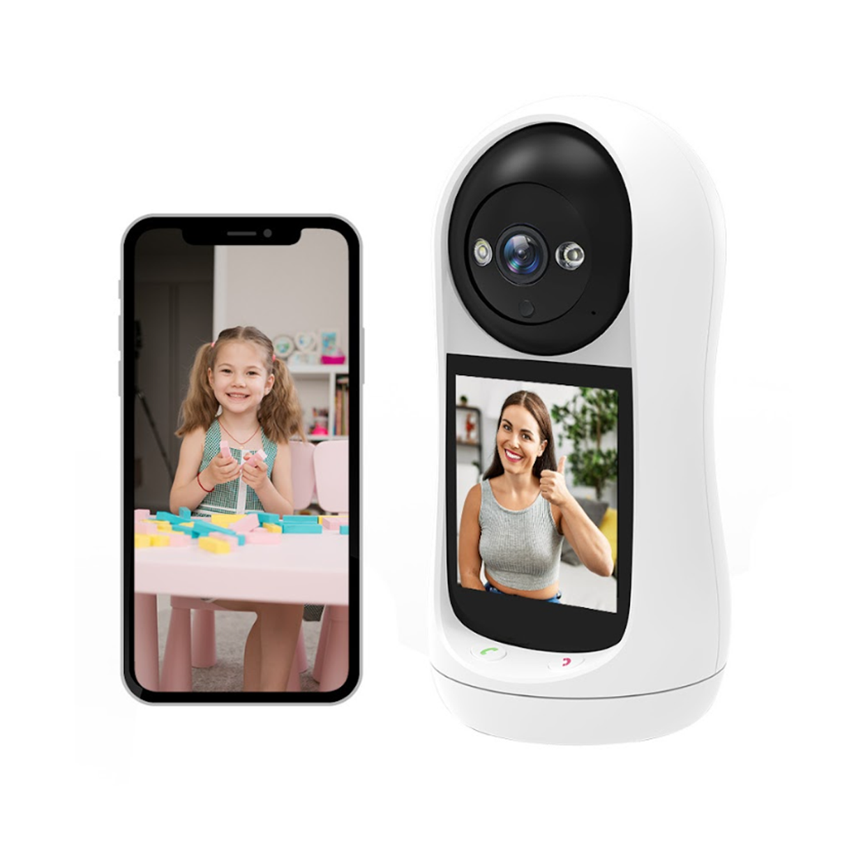 Smart High-Resolution Wifi Camera With 3MP - Night Vision - Motion Detection - and Two-Way Audio