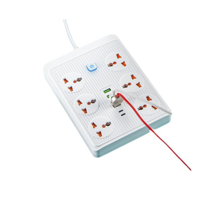 Universal Smart Power Socket Extension Board 2500W Overload Protection