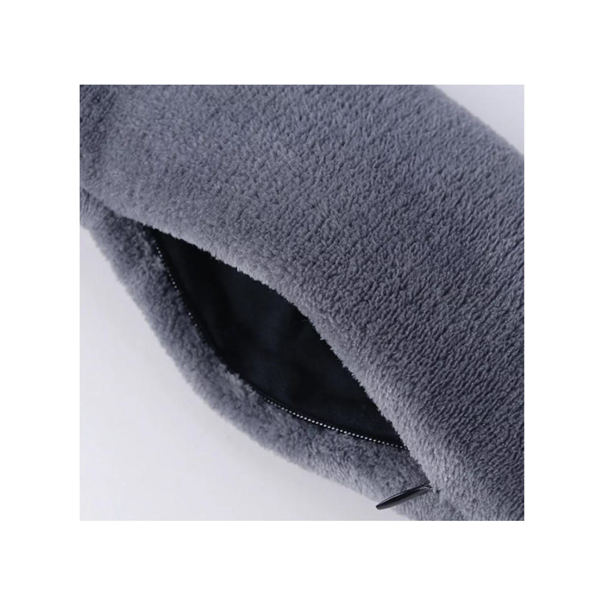 Smart USB Powered Heated Massage Scarf With Adjustable Vibration Modes and Mink Velvet Fabric, 80 x 10 cm - Blue