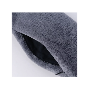 Smart USB Powered Heated Massage Scarf With Adjustable Vibration Modes and Mink Velvet Fabric, 80 x 10 cm - Blue