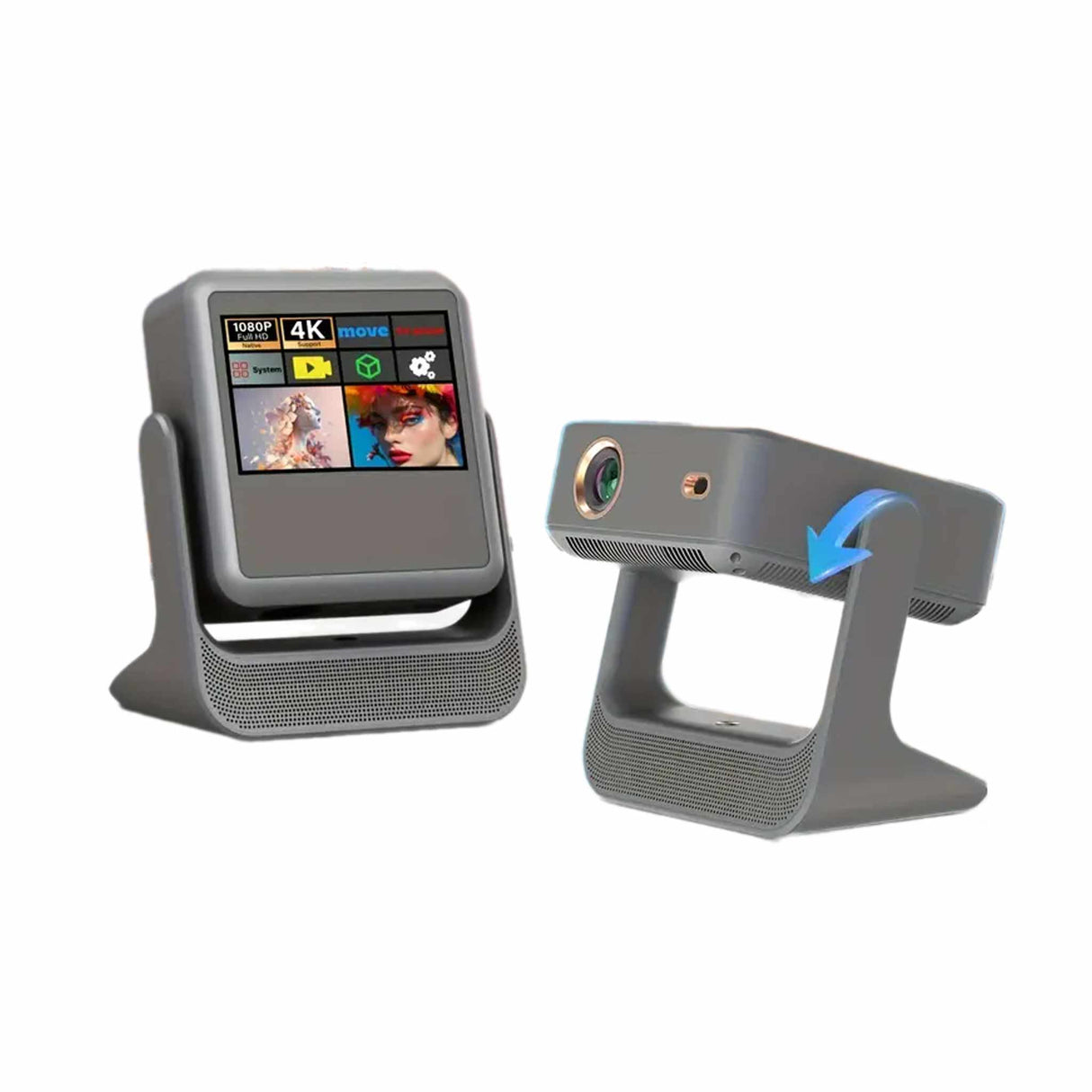 Volto Touch Screen Projector - Gray