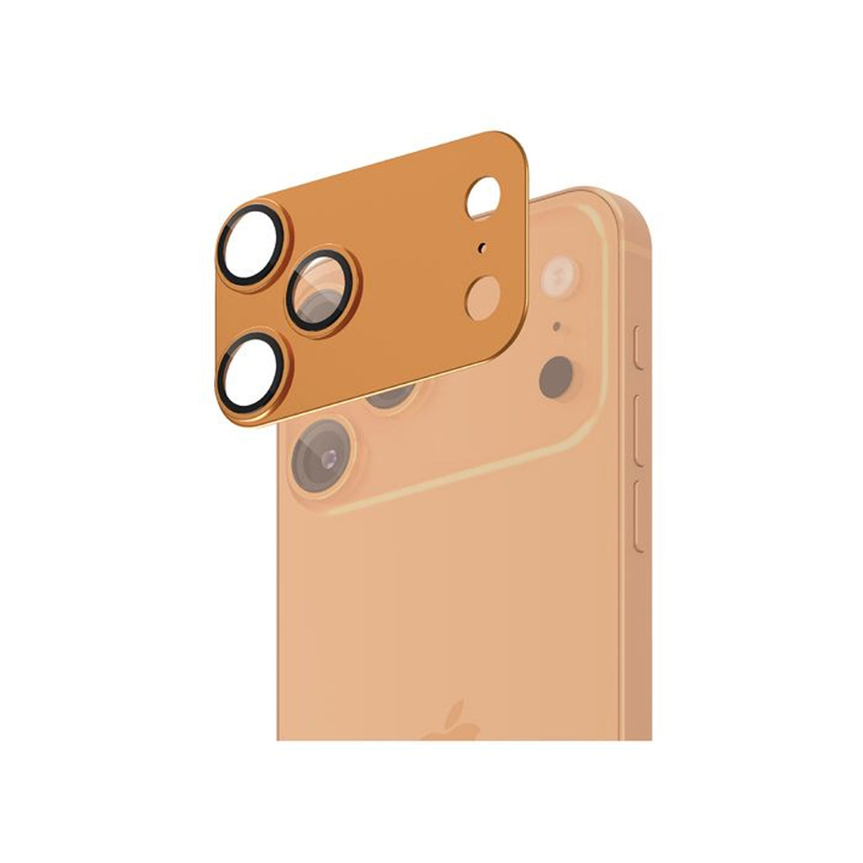 سمارتكس ألتراجارد ألومنيوم حماية عدسة كاميرا لآيفون 17 برو ماكس - برتقالي
