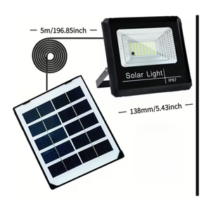 Solar Flood Lights Outdoor Waterproof- IP67 Security Floodlight - 800W