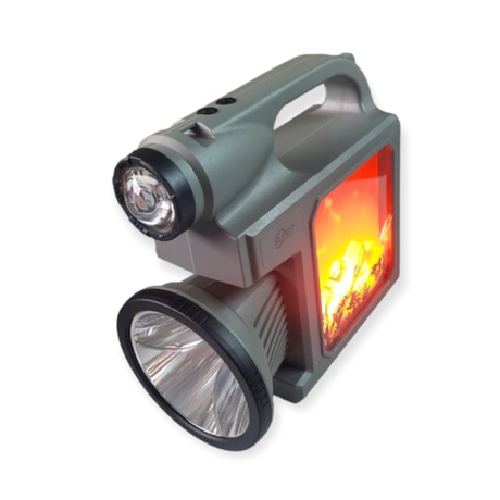 Solar Handheld Torch Light Flame Lamp - Outdoor Rechargeable LED Flashlight with Power Bank Function and Flame Decoration
