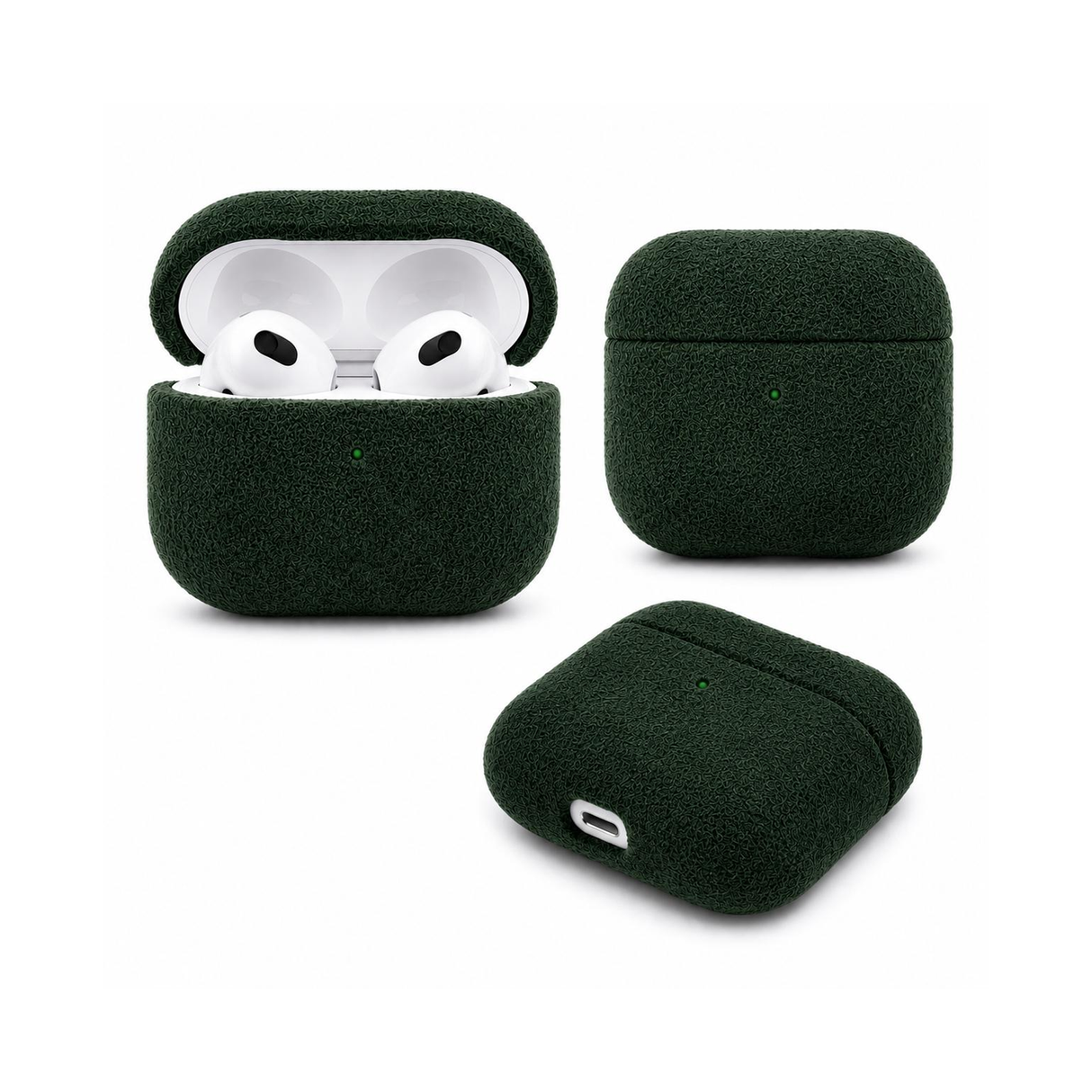 Spectre AirPod 3 - Alcantara Case - Dark Green