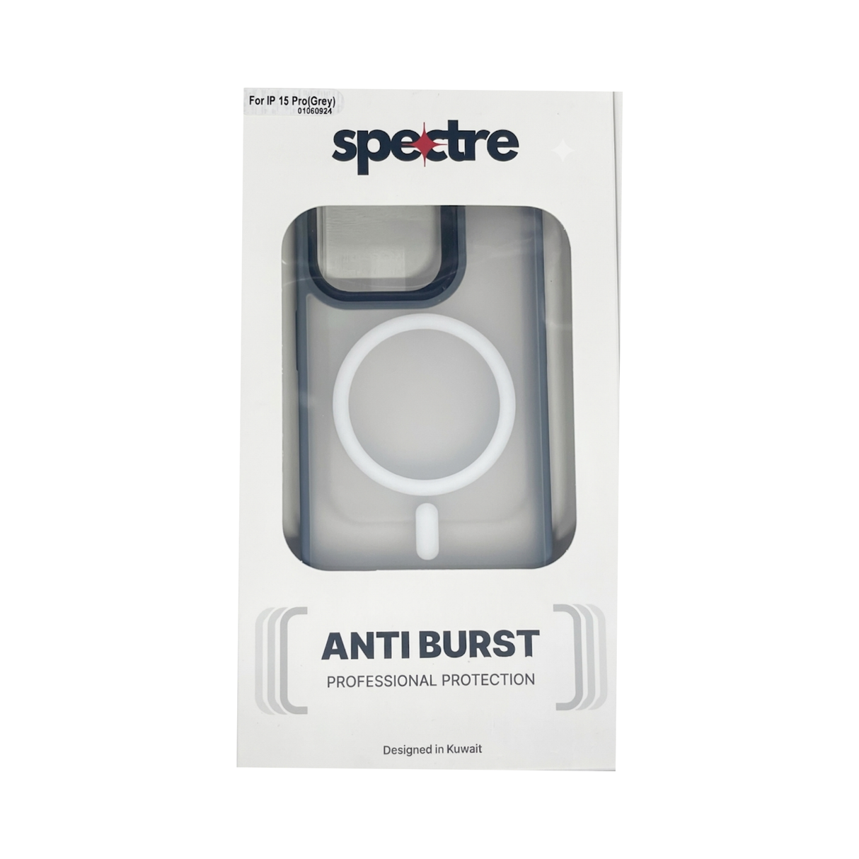 Spectre Stealth Case For iPhone 15 Pro AG - Gray