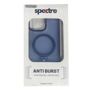 Spectre Cover iPhone 16 Pro Max With Kick Stand- Deep Sea Blue