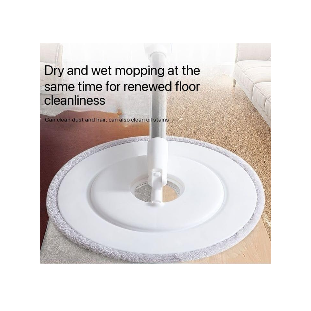 Spin Mop With Single Bucket – Easy Floor Cleaning System - SPMOP-EEOK