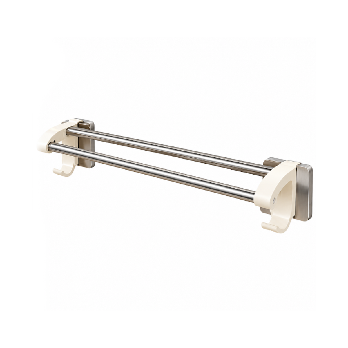 Stainless Steel Double Bar Towel Holder for Bathroom & Kitchen -K907