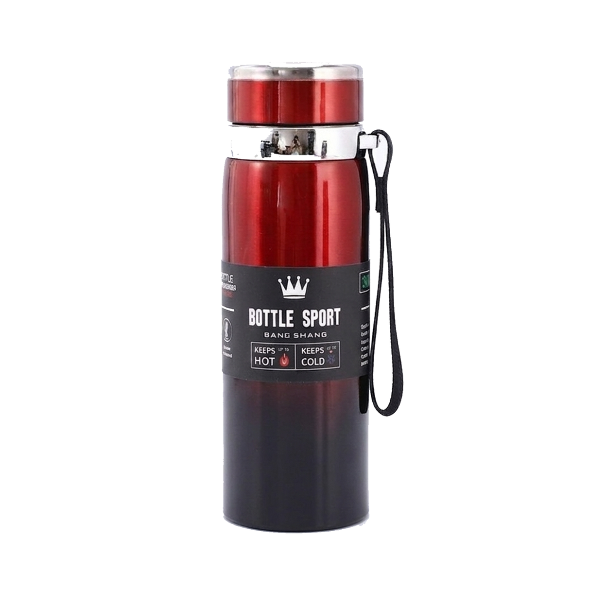 Stainless Steel Portable Thermos Flask Travel 1 Ltr - Red