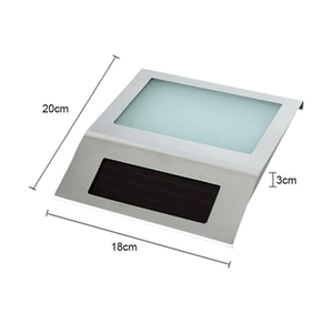 ضوء أرقام المنازل بالطاقة الشمسية من الستانلس ستيل مزود بإضاءة ليد