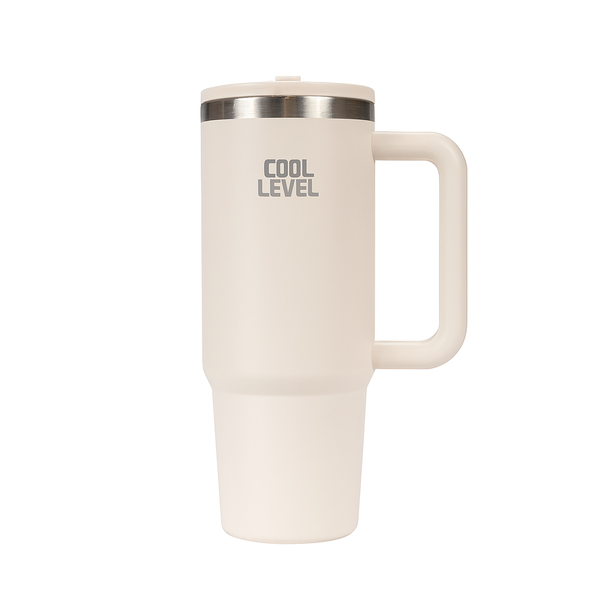 كول ليفل مج ستانلس مع شفاط خارجي 900 مل - ابيض