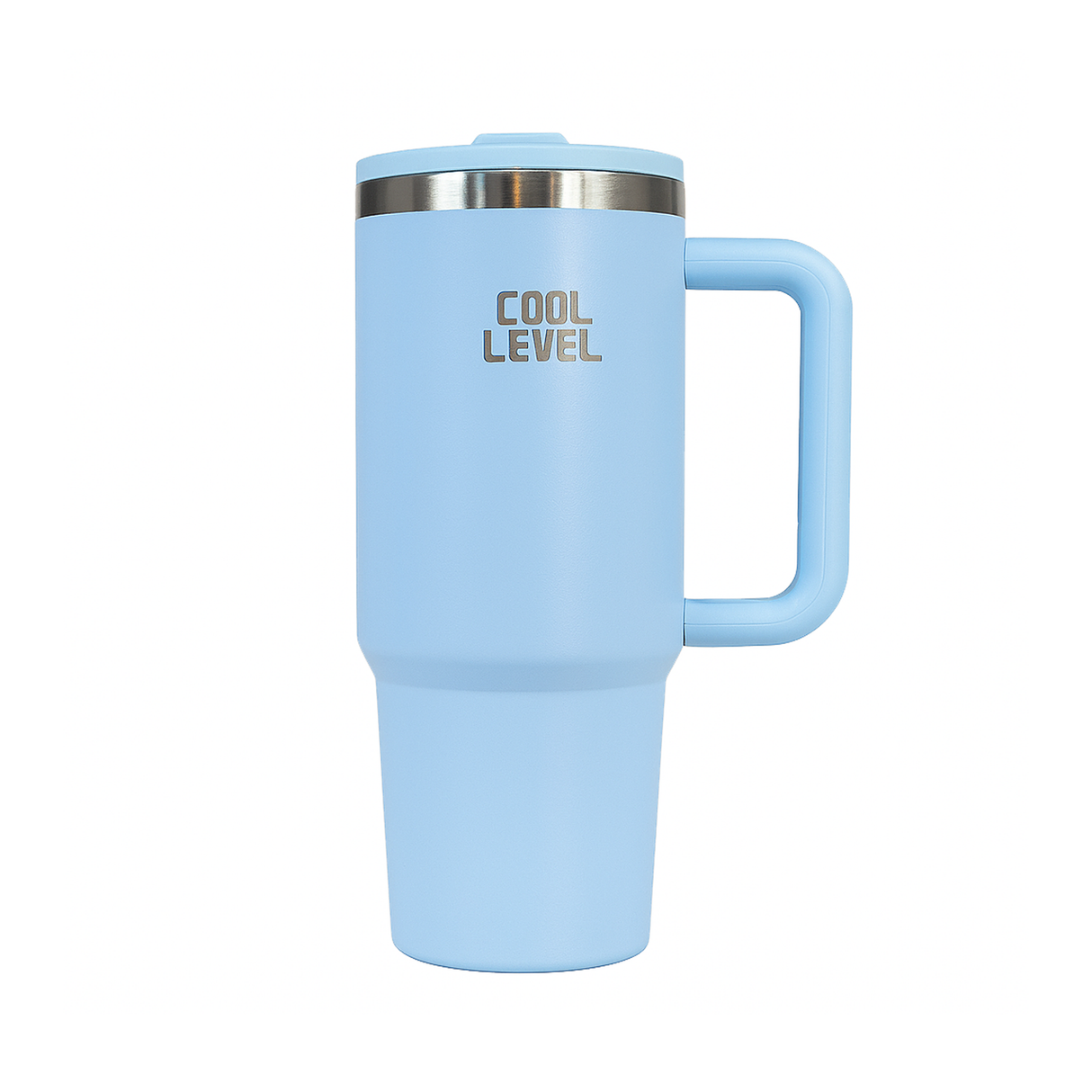 كول ليفل مج ستانلس مع شفاط خارجي 900 مل - ازرق