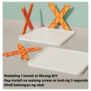 Stylish 7 Layer Foldable Shoe Rack Organiser for Small Spaces - Orange