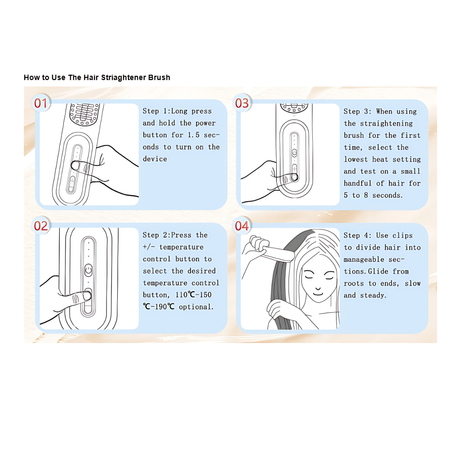 مملس شعر لاسلكي T96 – بيج – 9007002072