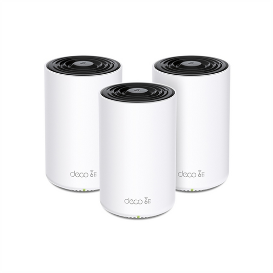 TP-Link AXE5400 Tri-Band Mesh WiFi 6E System - Pack of 3 - White