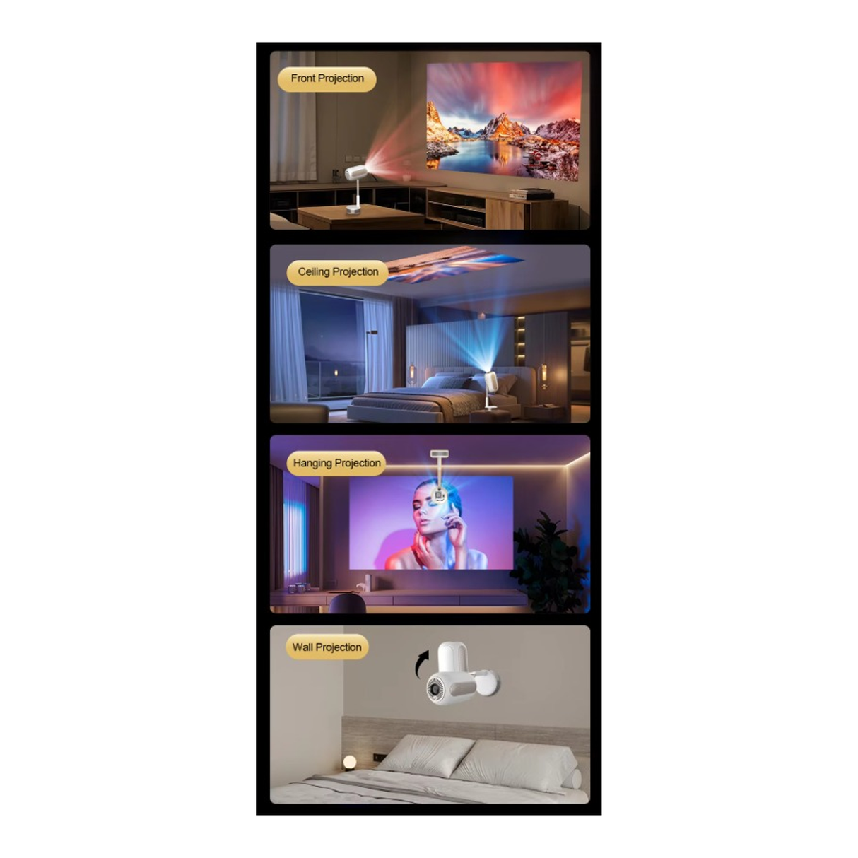 TS-16 Mini Smart Android Projector 1080p 4K - 9007002063