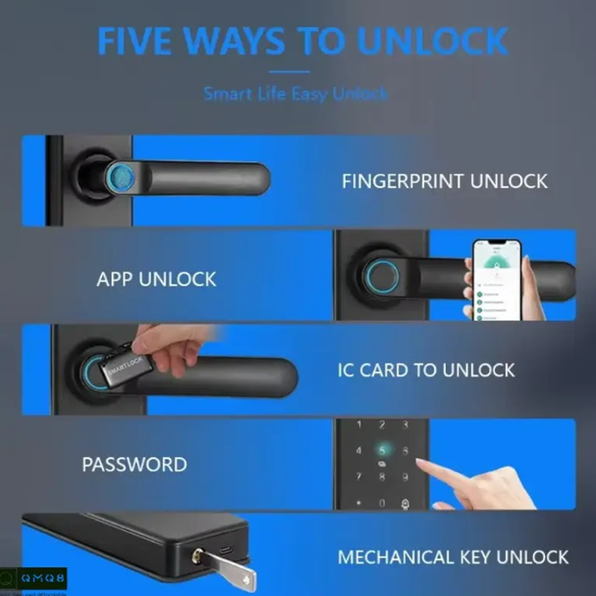 TUYA Smart Wooden Door Lock | 5 Unlock Methods | Wooden Doors Compatible
