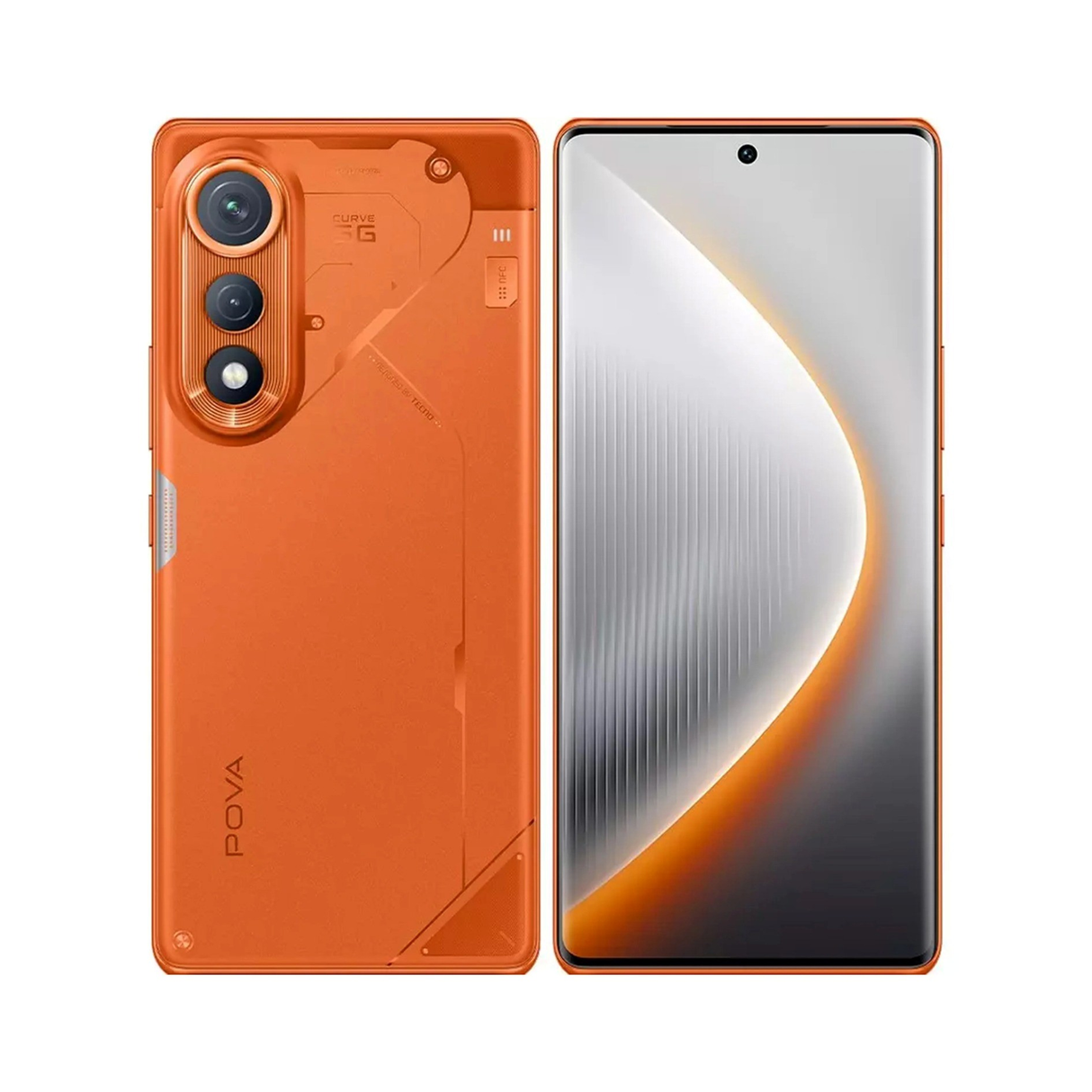 Tecno POVA Curve 5G - 8GB - 256GB - Mobile Phone - Cyber Orange