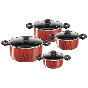 Tefal Tempo Flame Cookware 8PCs Set - Zayoom