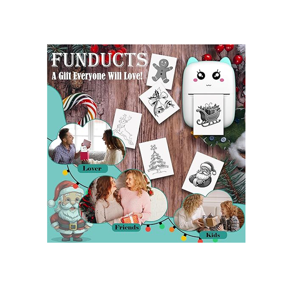 Thermal Printer for Kids - Blue