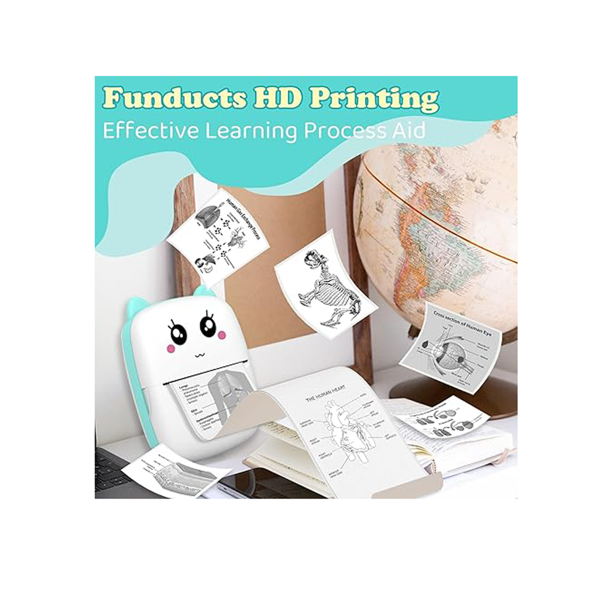 Thermal Printer for Kids - Blue