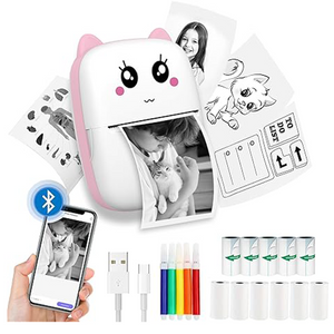 Thermal Printer for Kids - Pink