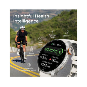 تيتان سيليستور ساعة المتطورة بنظام  جي بي اس و بارومتر شاشة أموليد مقاس 3.6 سم مع خاصية ايه اوه دي - تاج وظيفي كهربائي ضغطي أورورا الأزرق