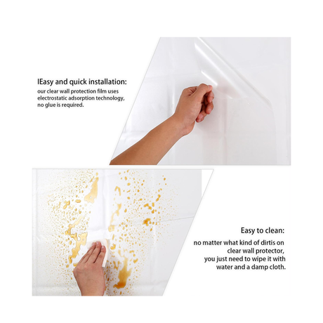 Transparent Oil Fume Sticker for Kitchen Wall | Self-Adhesive Oil & Water Proof Protective Film
