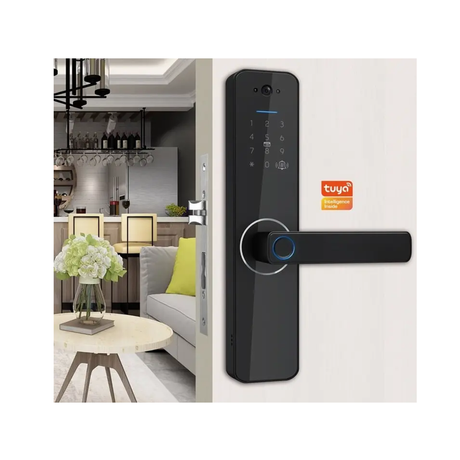 تويا قفل واي فاي مع كاميرا وشاشة للأبواب الخشبية C13 Pro