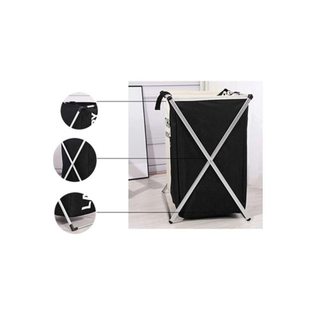 Two-Grid Laundry Baskets Large Capacity Foldable Laundry
