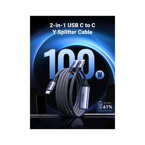 UGREEN 2-in-1 Universal PD Fast Charging Cable 5A Max 100W Max - Zayoom