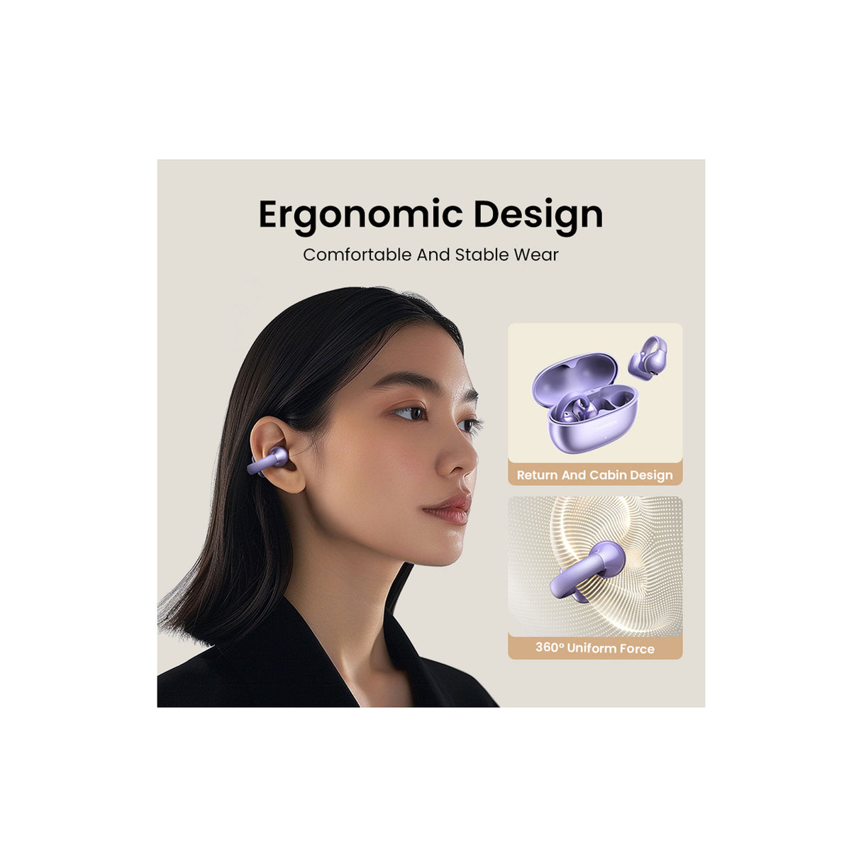 UGREEN HiTune S3 True Wireless Earbuds Purple - Zayoom