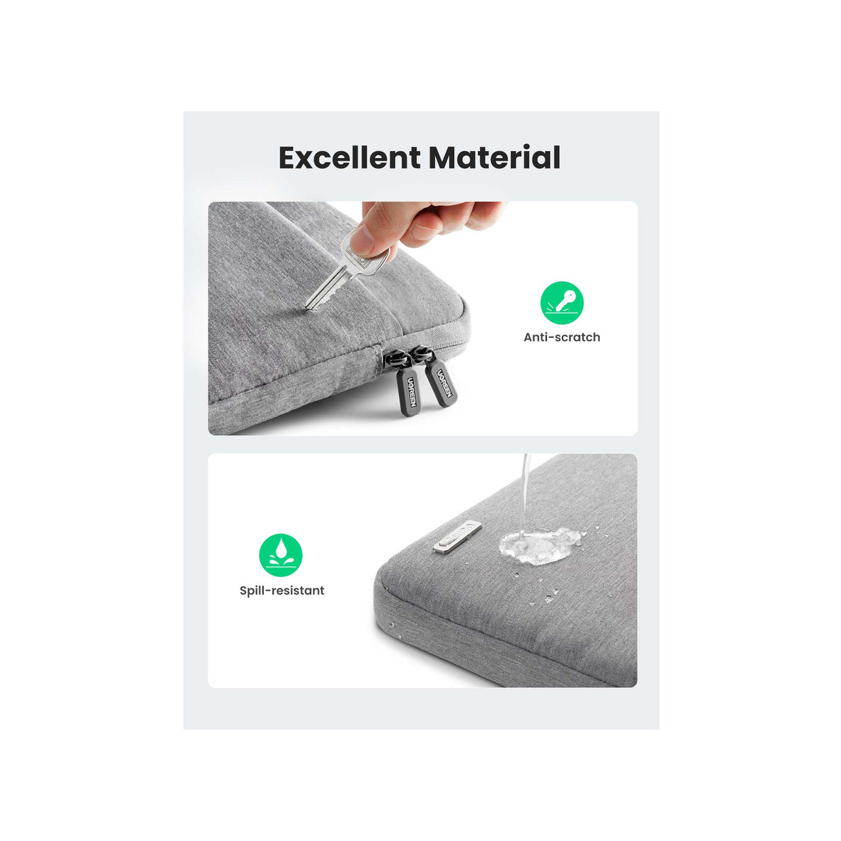 UGREEN - Laptop Bag 13 - 13.9 Inch - Gray - Zayoom