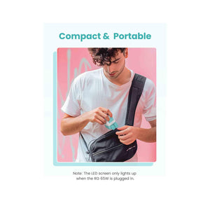 UGREEN Nexode 65W - 3-Port GaN Fast Charger - Pink Blue - Zayoom