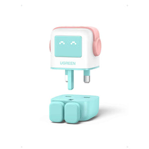 UGREEN Nexode 65W - 3-Port GaN Fast Charger - Pink Blue - Zayoom